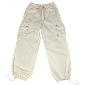 Madden NYC Juniors Cargo Pants Women Sz S Baggy Stretch Elastic Waist Y2K Skater